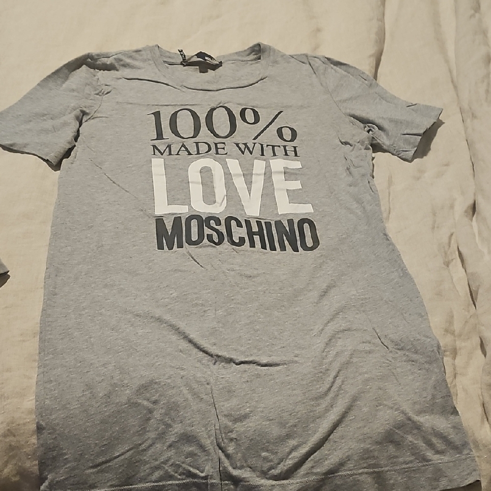 Moschino Charcoal Graphic Tee